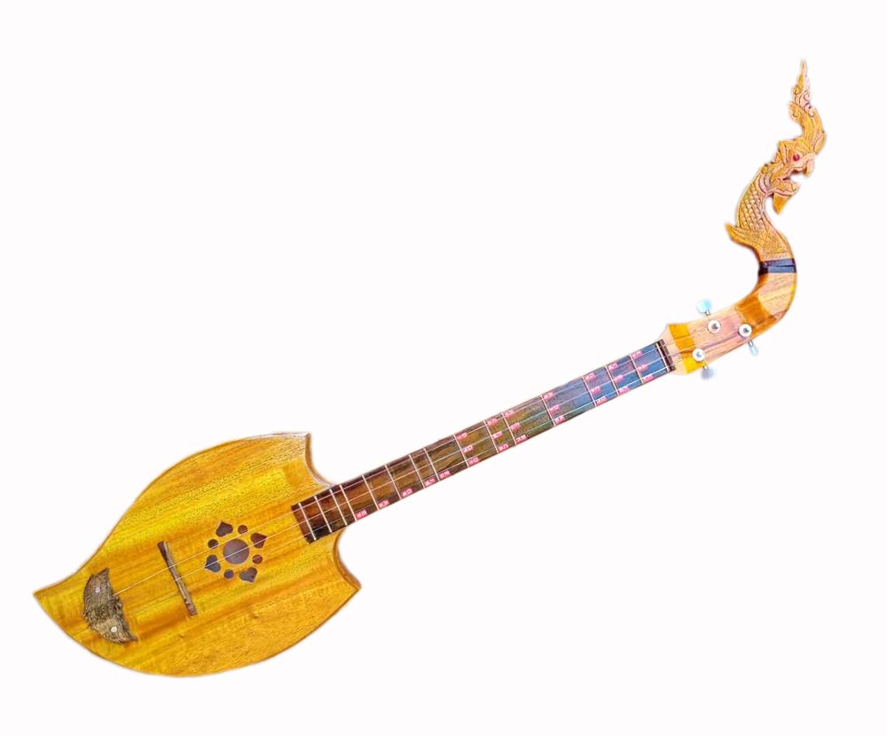 Acoustic Phin 3 Strings Thai Lao Guitar Musical Instrument R2870