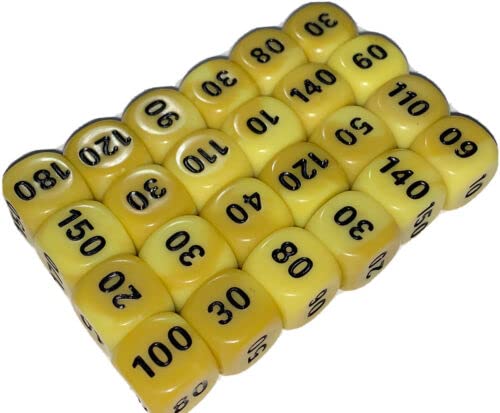 Pokemon Damage Counter Dice x24 Yellow & Black J21307