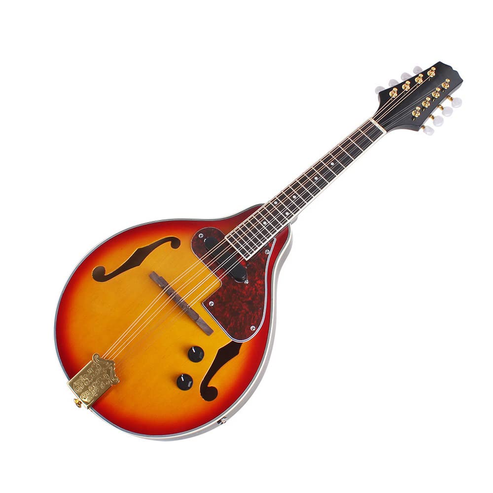 8 Strings Electric Mandolin with Cable and Cleaning Cloth M523713