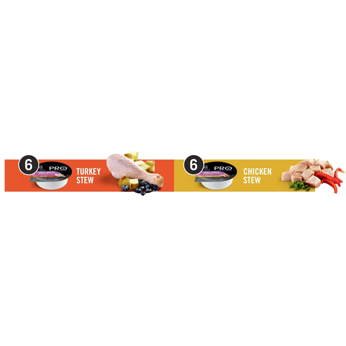 Turkey Stew & Chicken Stew Grain-Free Wet Dog Food 3.5 oz Cups C860746