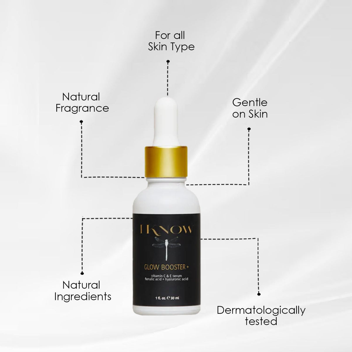 Vitamin C and E Hyaluronic Acid Facial Serum 1 oz T7864