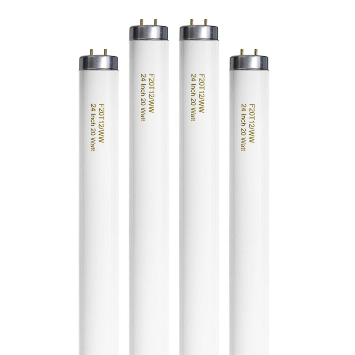 20 Watt Soft Warm White T12 Fluorescent Tube Light Bulb 24 Inch 4 Count I779