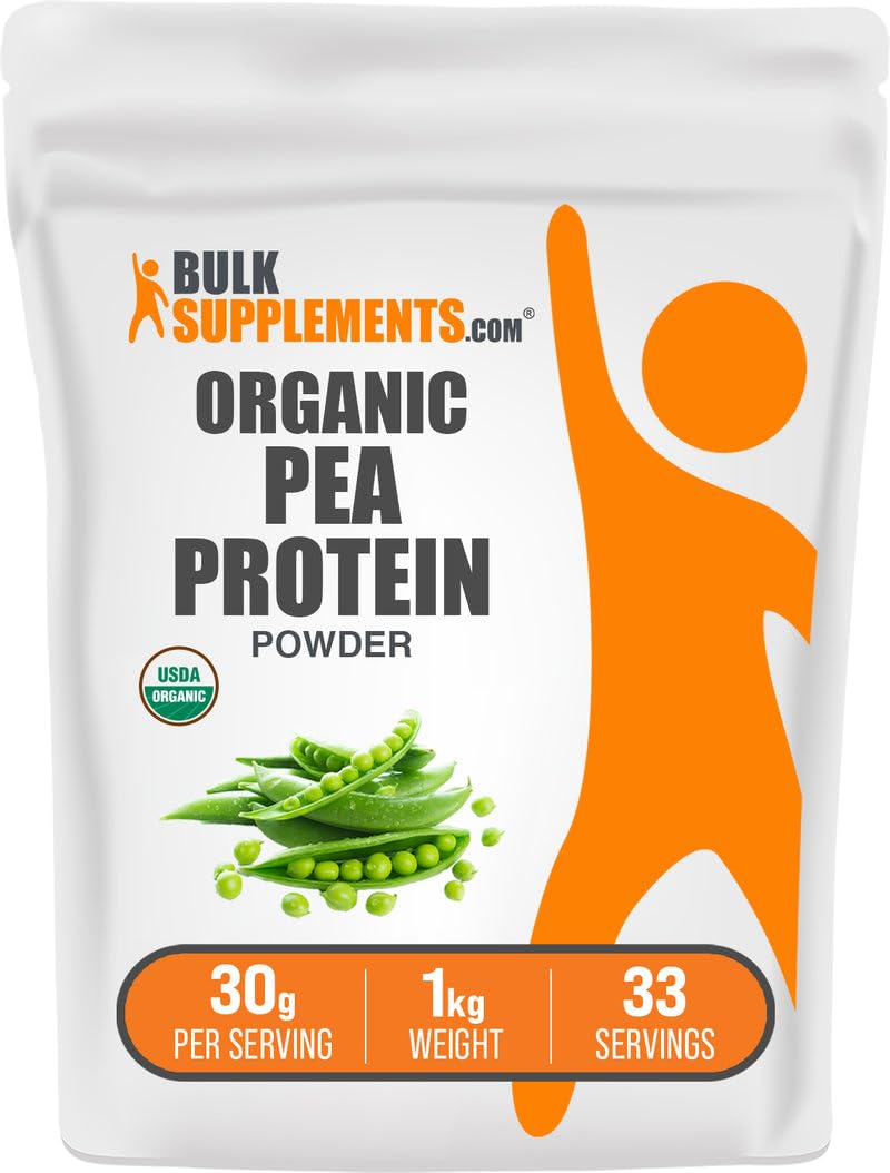 Organic Pea Protein Powder, Unflavored Gluten Free, 1kg W2640