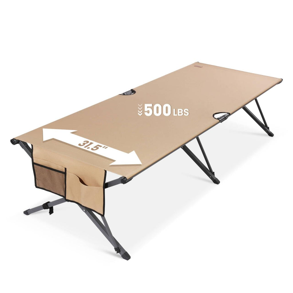 Heavy Duty 31.5'' Wide Folding Camping Cot T9400