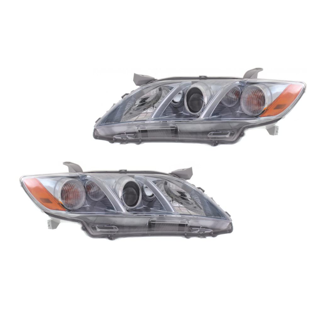 Toyota Camry 2007 2008 2009 Headlight Assembly Driver and Passenger Side Pair Y27435