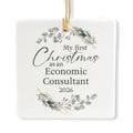 Ceramic 3-inch Square-Shaped Ornament V84604