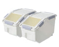 2 Pack Airtight Pet Food Storage Container with Scoop 10 LB T340758