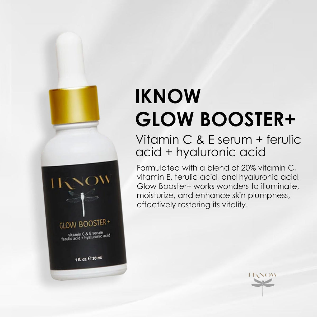 Vitamin C and E Hyaluronic Acid Facial Serum 1 oz T7864