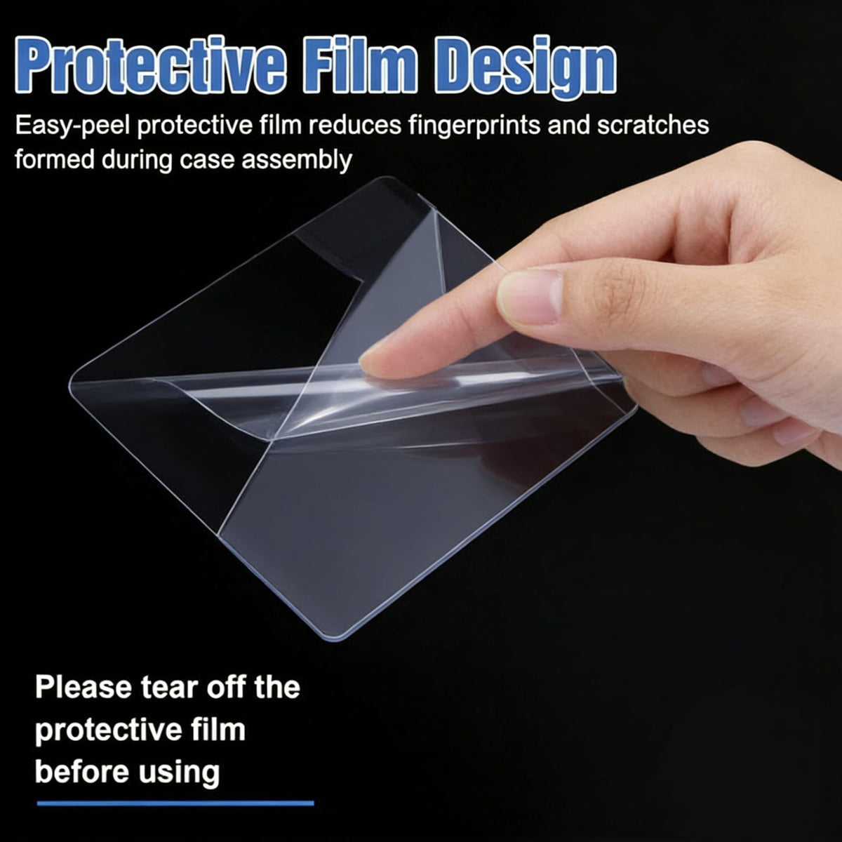 5 Pack 0.5mm Thick Crystal Clear PET Plastic Stackable Display Case U331019
