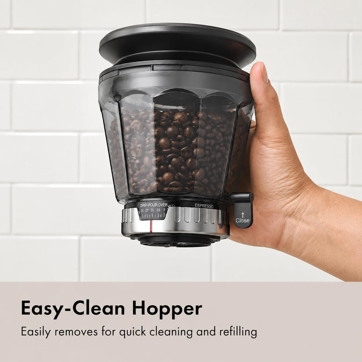 Conical Burr Coffee Grinder with 45 Grind Settings T803