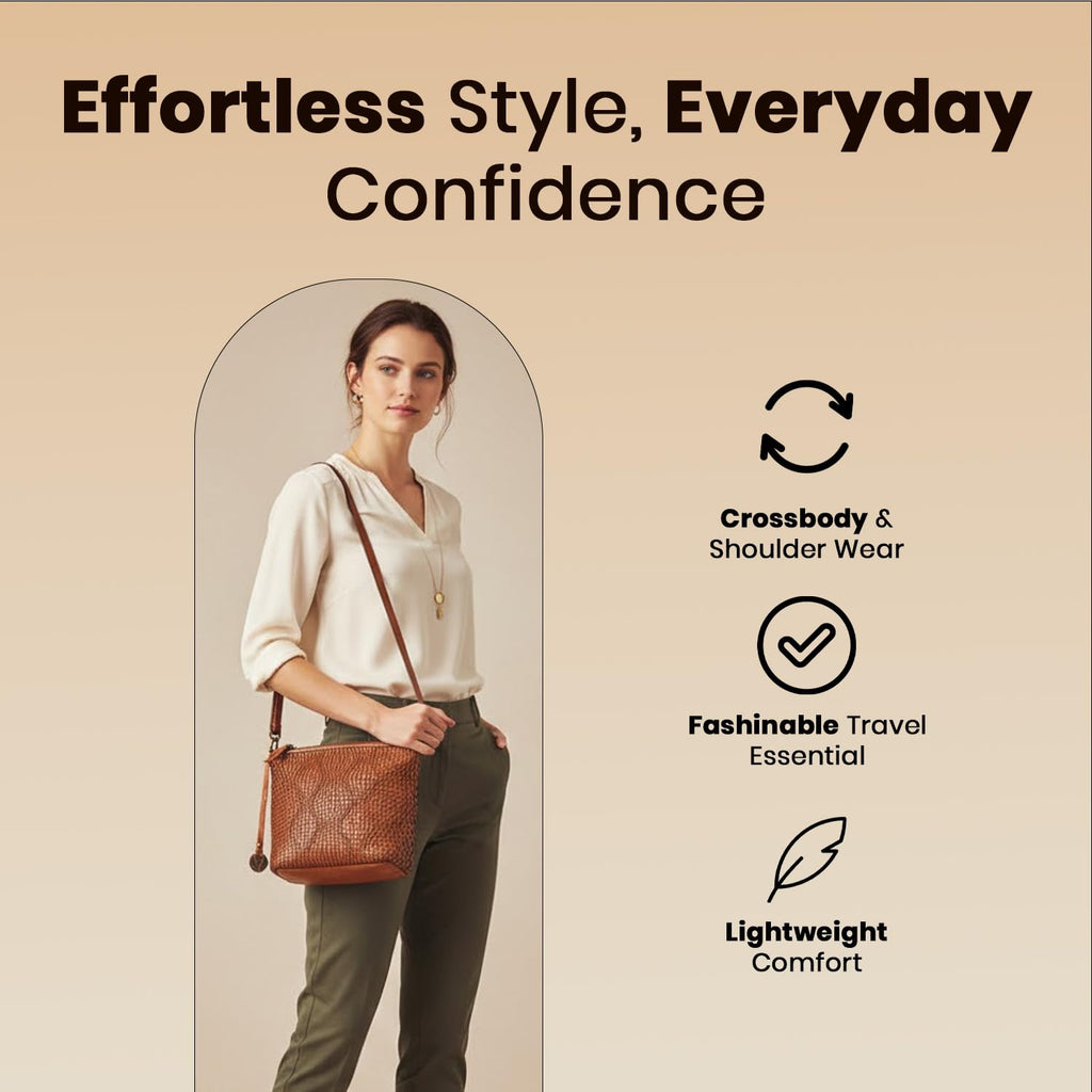 Genuine Leather Crossbody Sling Bag M634270