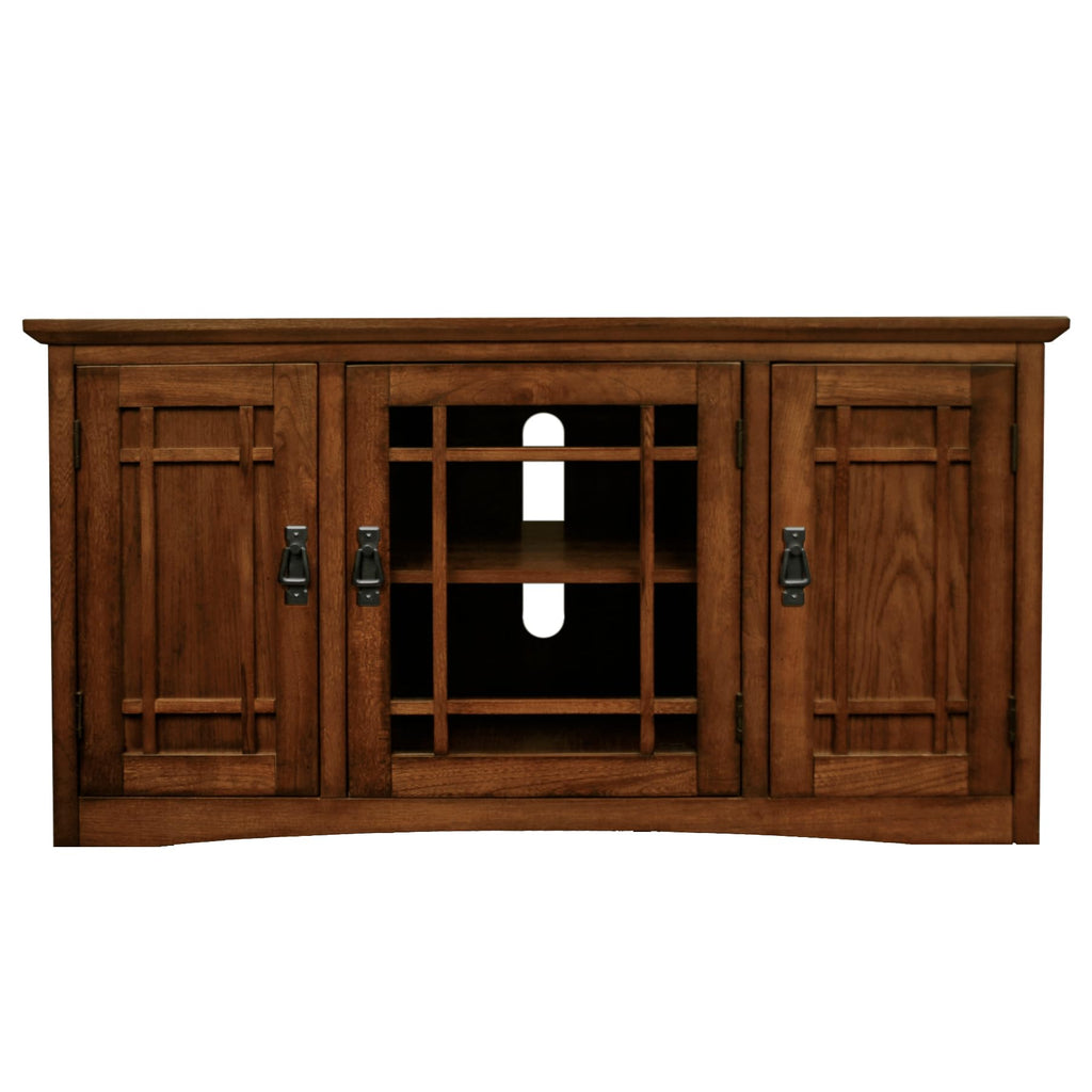 Mission Oak Corner TV Stand G85737