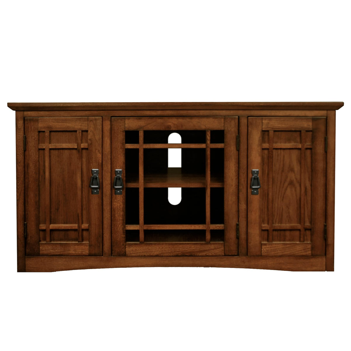 Mission Oak Corner TV Stand G85737