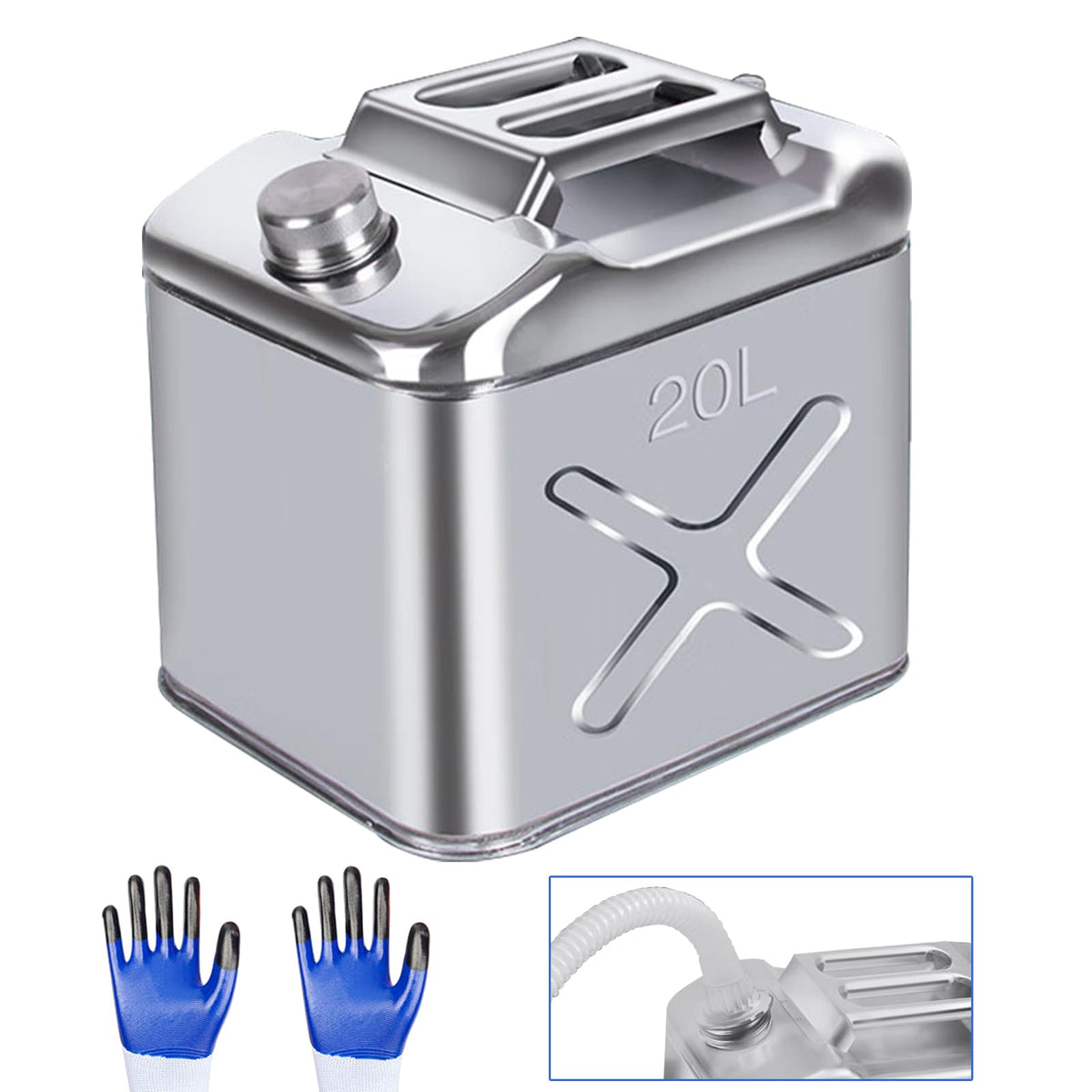 5 Gallon 304 Stainless Steel Water Container U407487