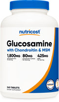 Glucosamine 1800mg with Chondroitin & MSM, 240 Tablets T390