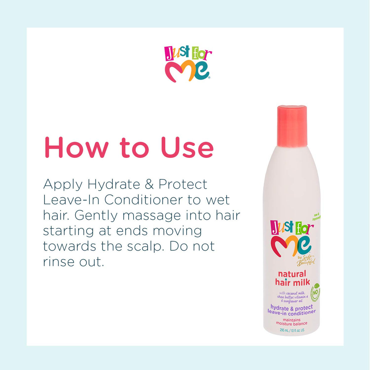 Leave-In Conditioner with Coconut Milk, Shea Butter & Vitamin E, 10 Ounce F815