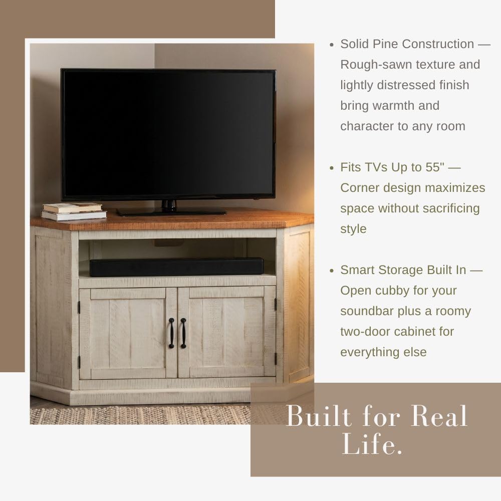 Solid Wood Corner TV Stand G8748