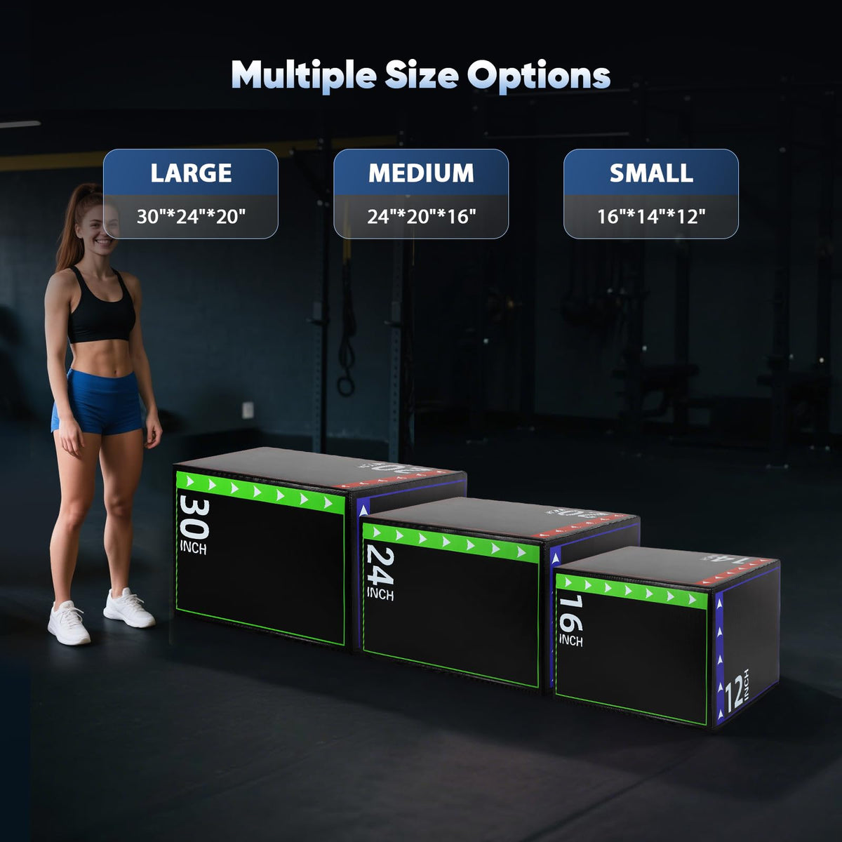 3 in 1 Foam Plyometric Jump Box V4223