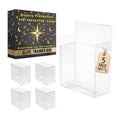 5 Pack 0.5mm Thick Crystal Clear PET Plastic Stackable Display Case U331019