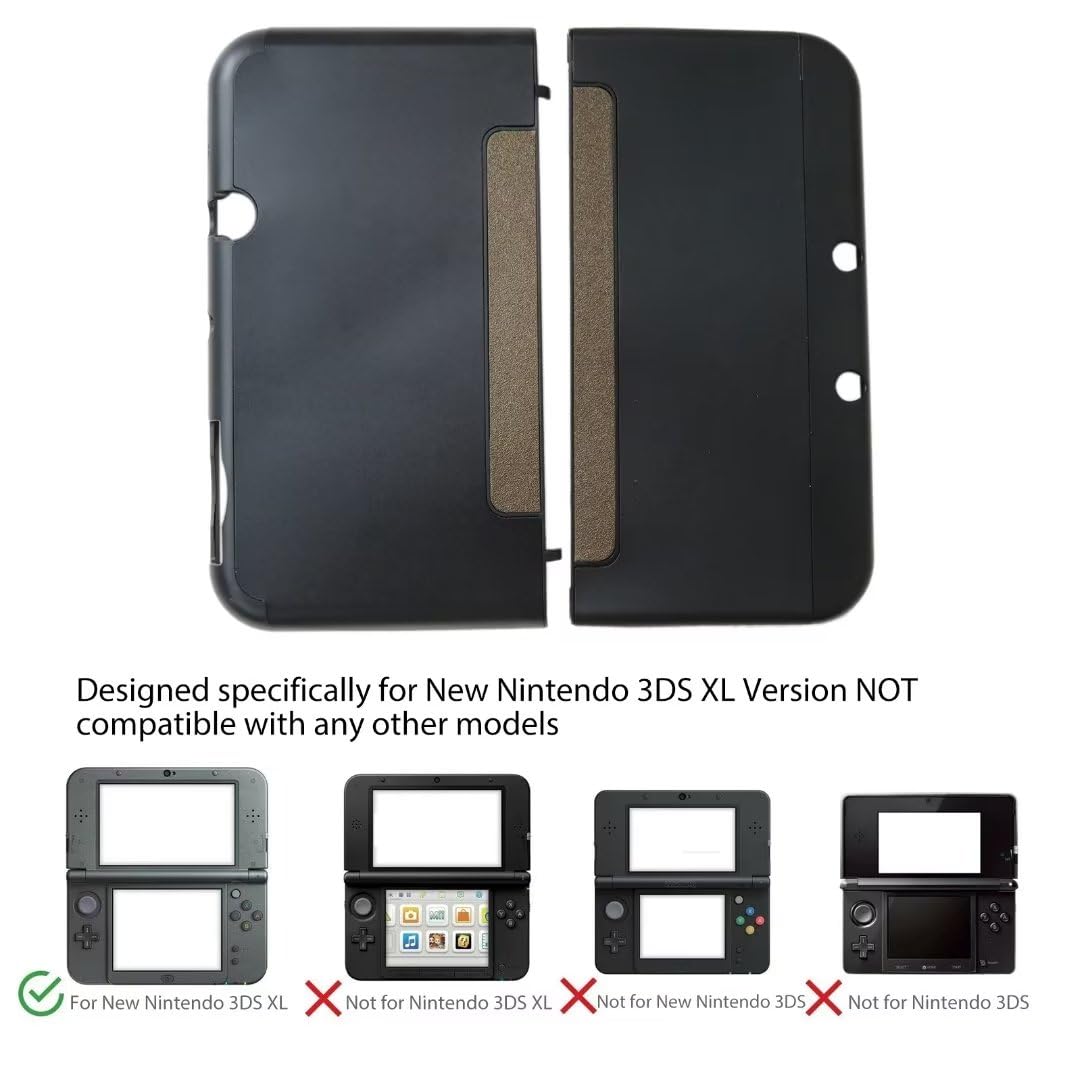Hard Shell Case for New Nintendo 3DS LL XL 2015 Version - Black X482
