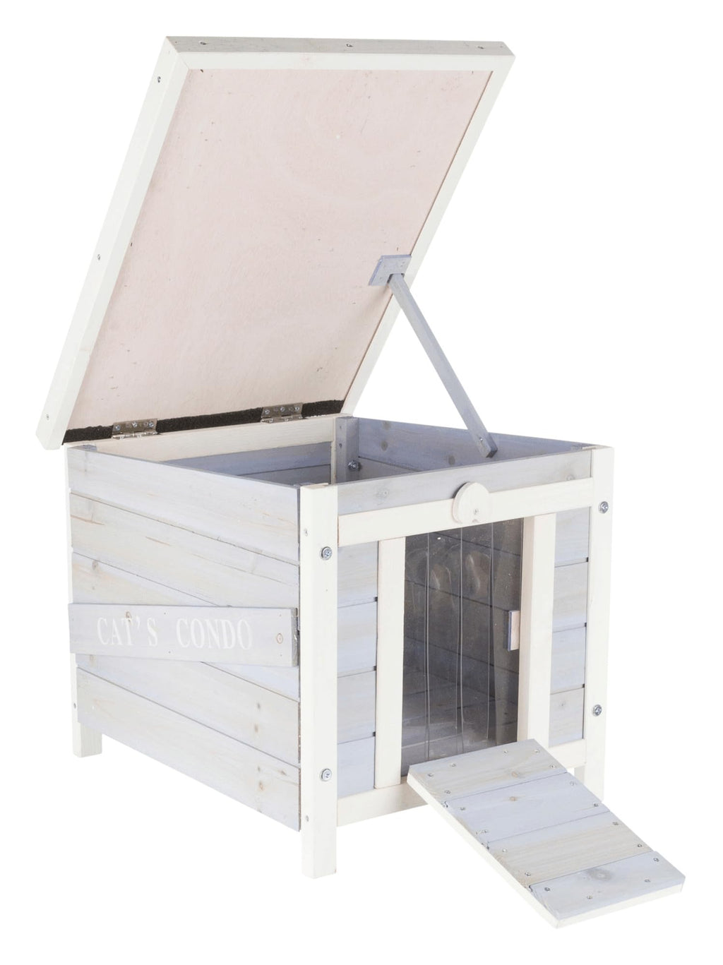 Small Outdoor Cat House with Raised Floor C545519