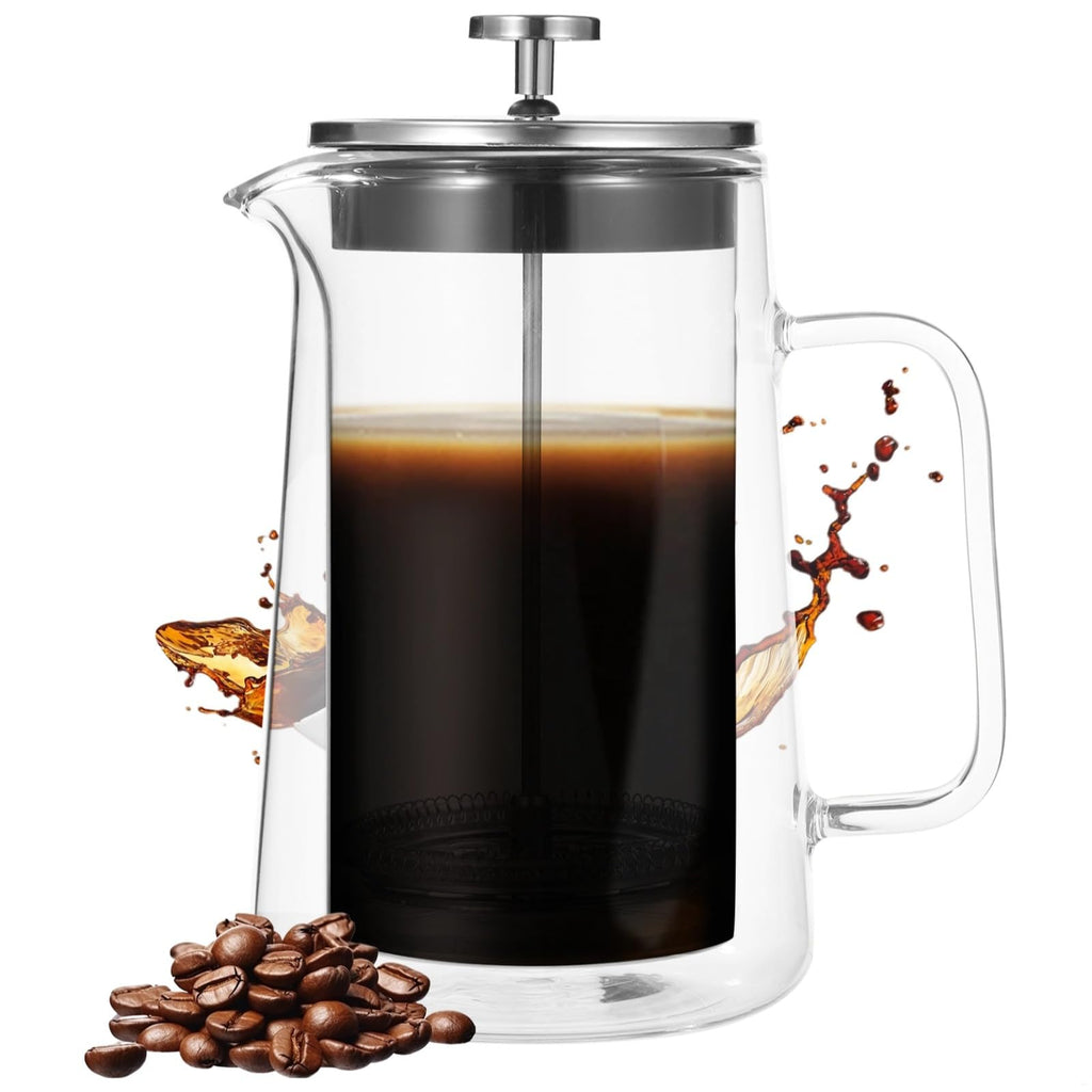 33.8 Oz Insulated Double Wall Tea Maker with Fine Mesh Filter O455239