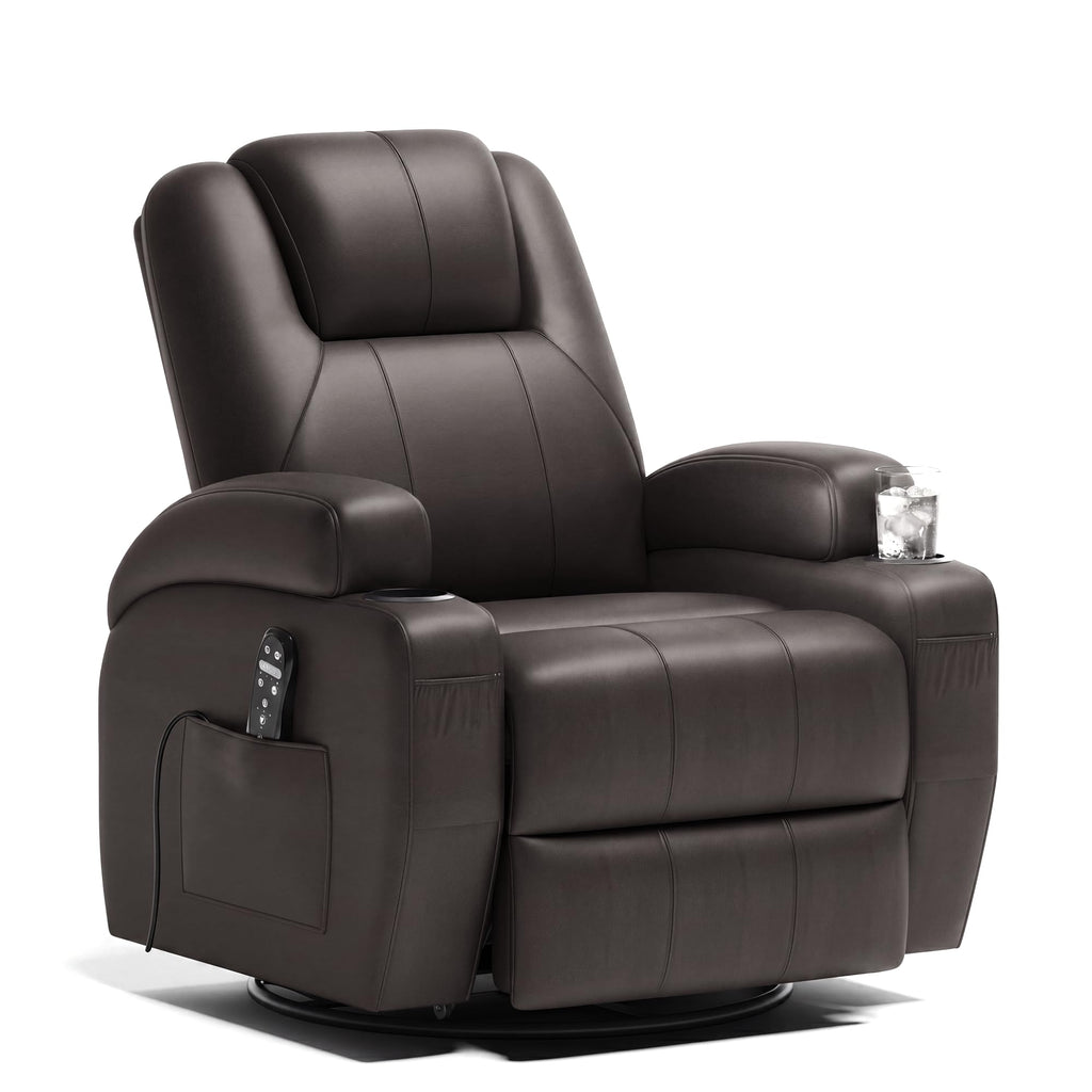 Swivel Rocker Recliner Chair with Vibration Massage R166