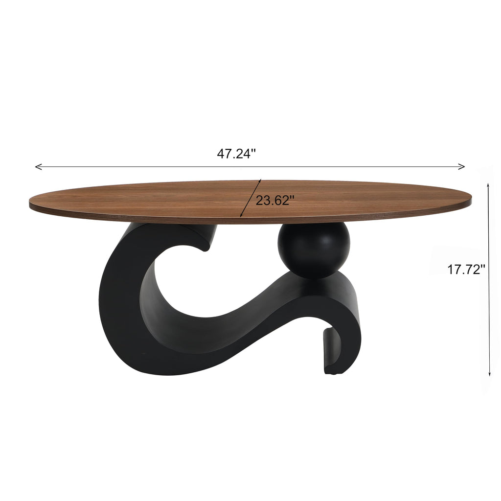 Black Walnut Coffee Table Set of 2 E3453