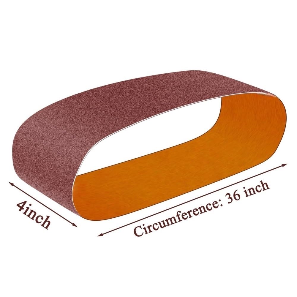4 X 36 Inch Sanding Belt 6 Inch Self Stick Sanding Disc Set R4273