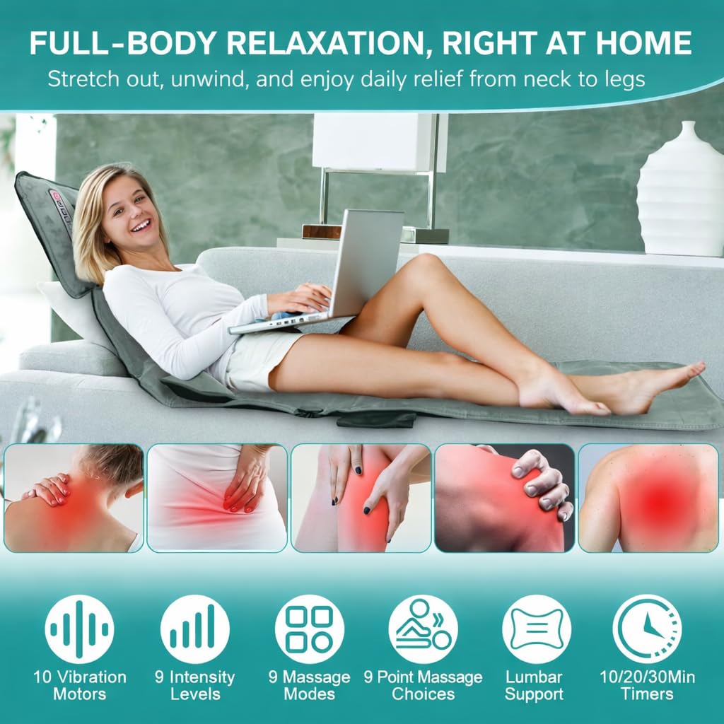Full Body Massage Mat with Heat D284418