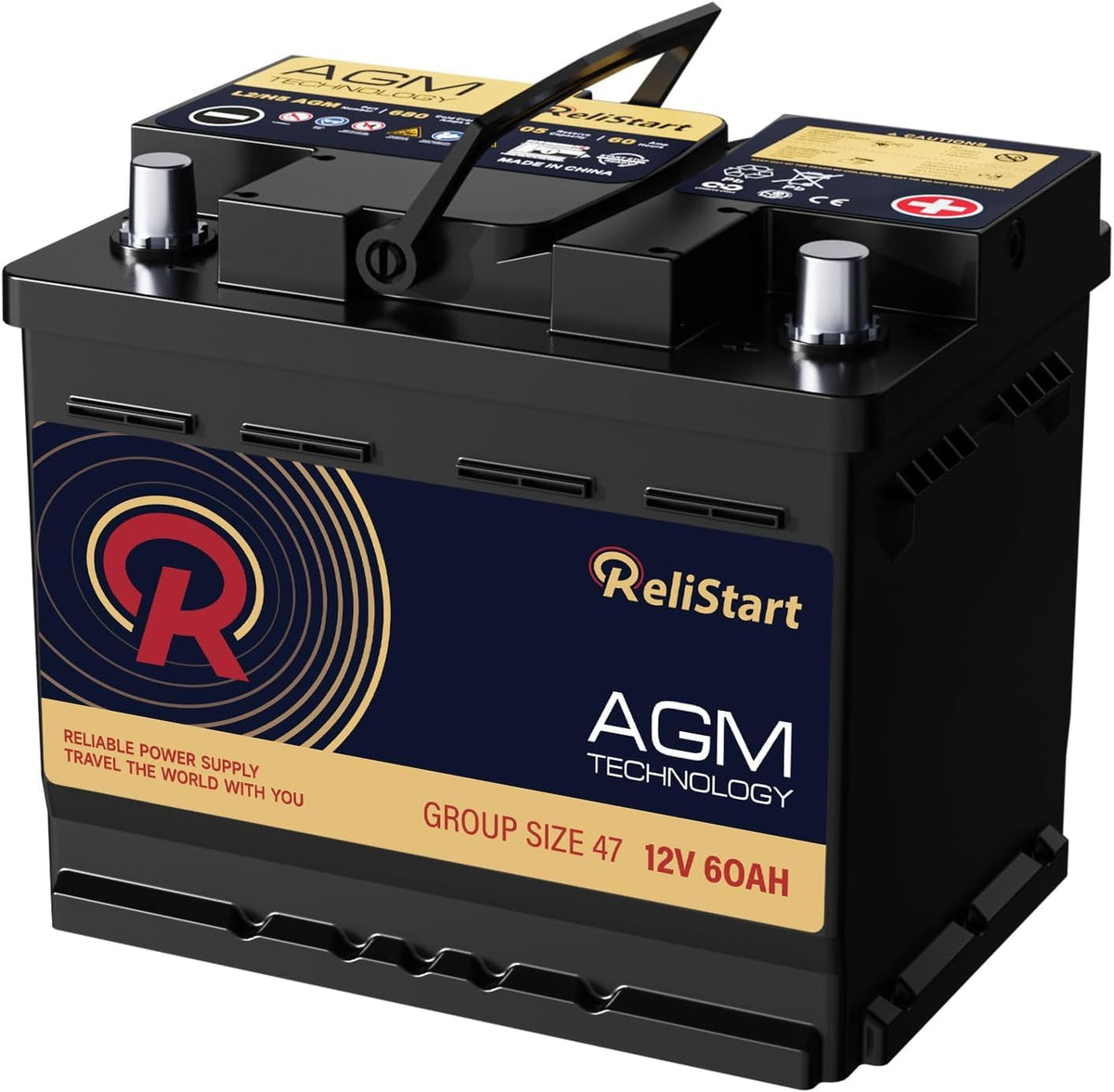 12V 60Ah 680CCA Automotive Battery X348