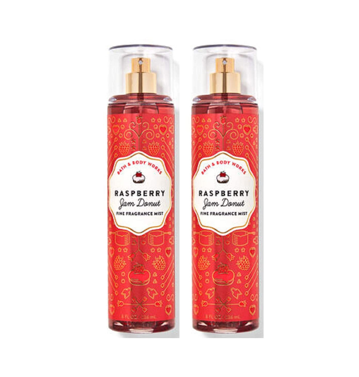 Raspberry Jam Donut Fine Fragrance Mists Pack Of 2 8 oz. Bottles F116626