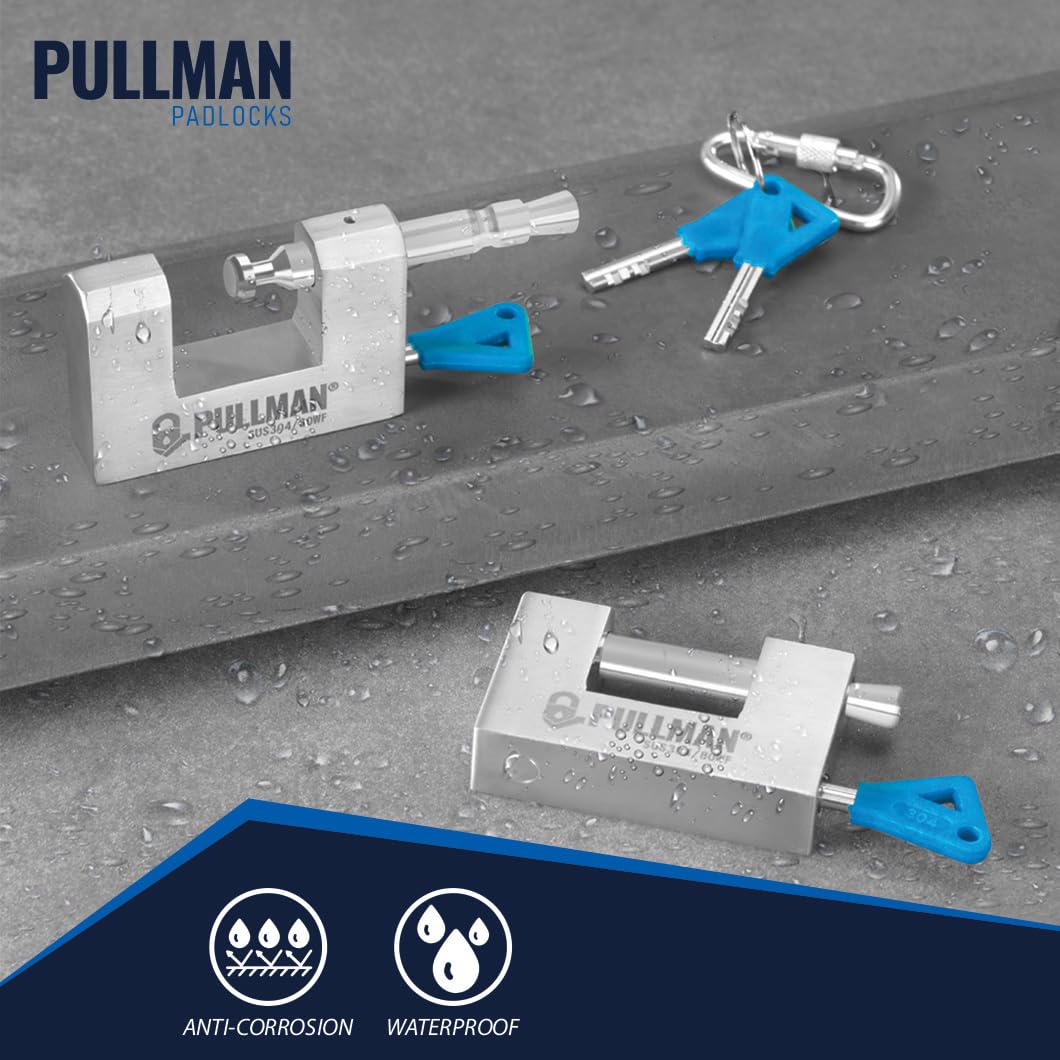 Heavy Duty Keyed Alike Padlocks with 4 Keys 2 Pack 70mm I49923