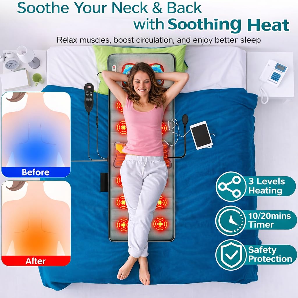 Full Body Massage Mat with Heat D284418