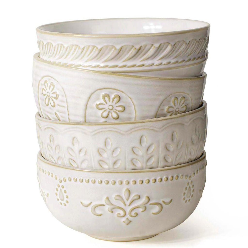 32 OZ Ceramic Soup Bowls Set of 4 N97656