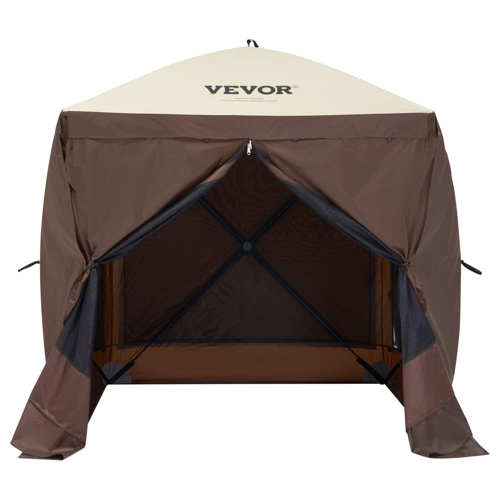 6 x 6 ft Pop Up Gazebo Tent with Mosquito Netting and Privacy Panels Y1576