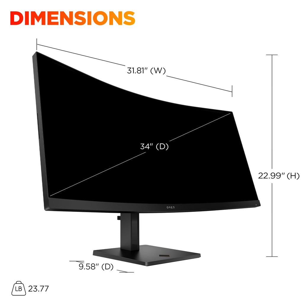 34 inch WQHD 180Hz Curved Gaming Monitor U113