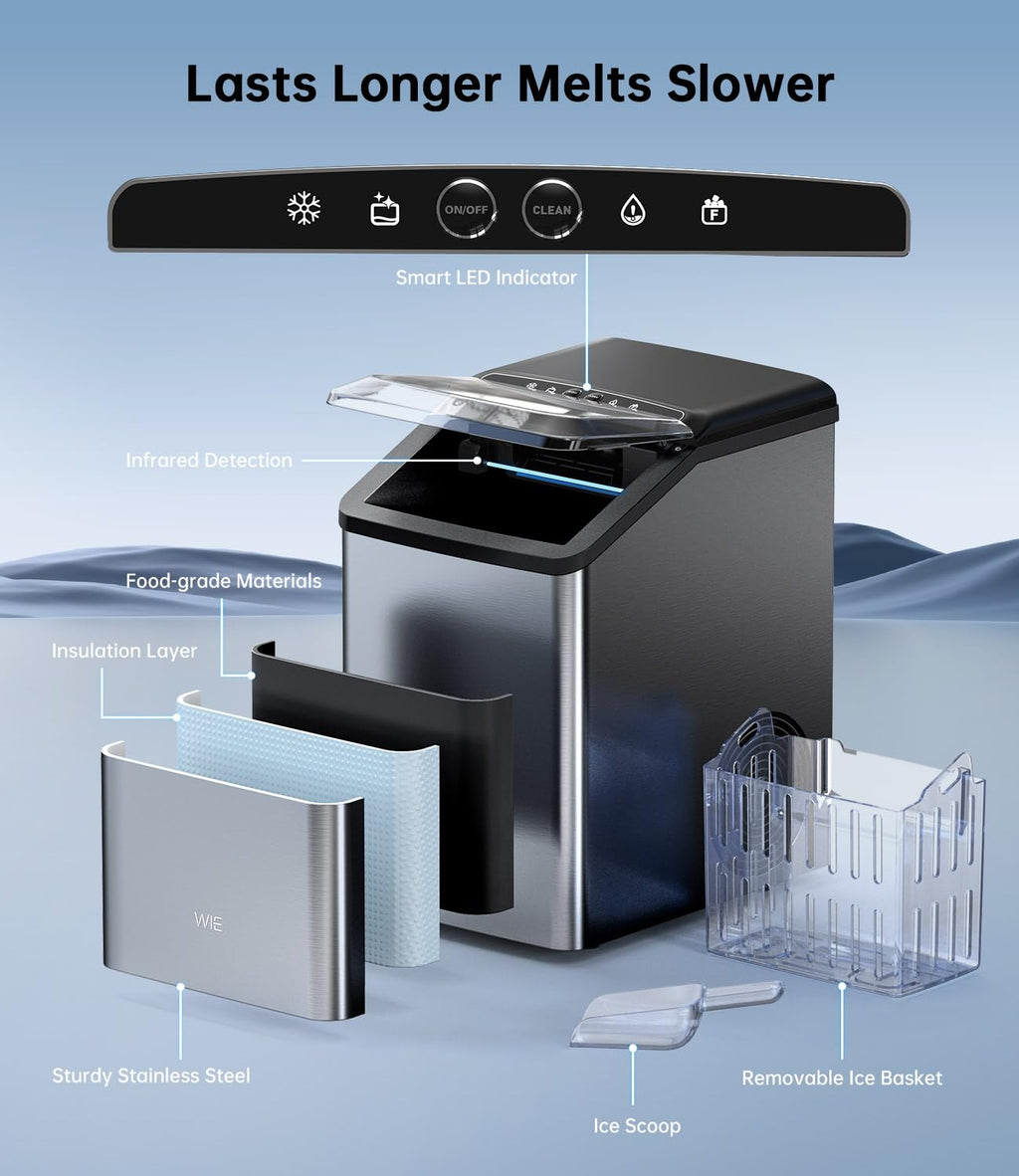 40LBS Nugget Countertop Ice Maker F253