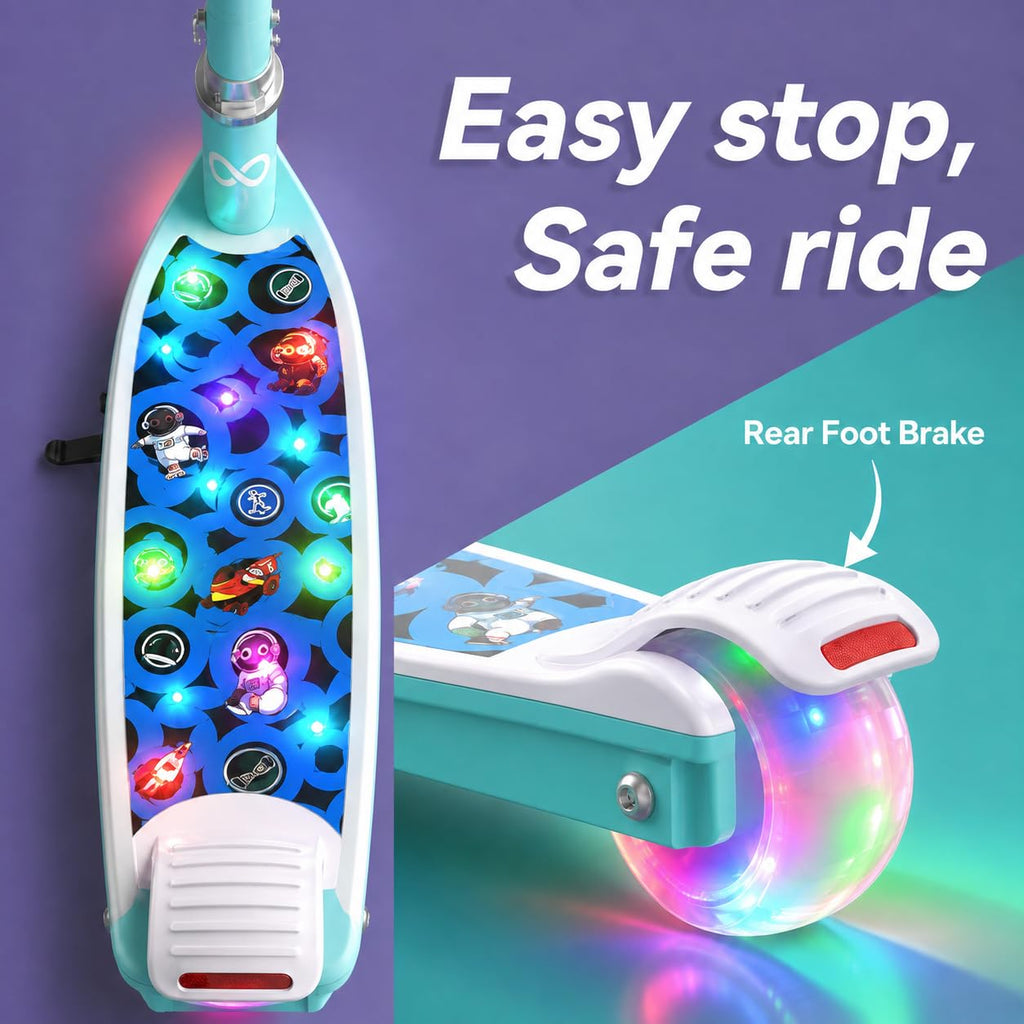 Electric Scooter for Kids, 5 MPH, LED Light-Up Wheels, Ages 3-8 L47285