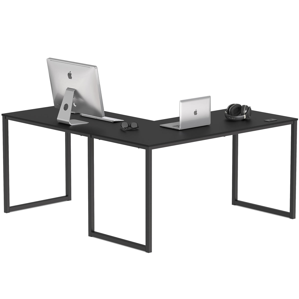 Black L-Shape Computer Desk L27014