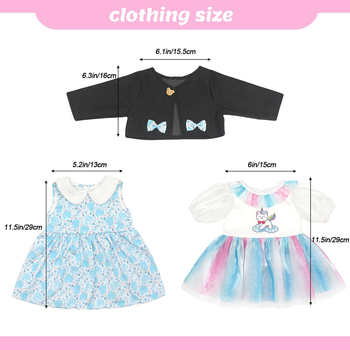 2 Sets Doll Clothes for 20-22 Inch Dolls I592308
