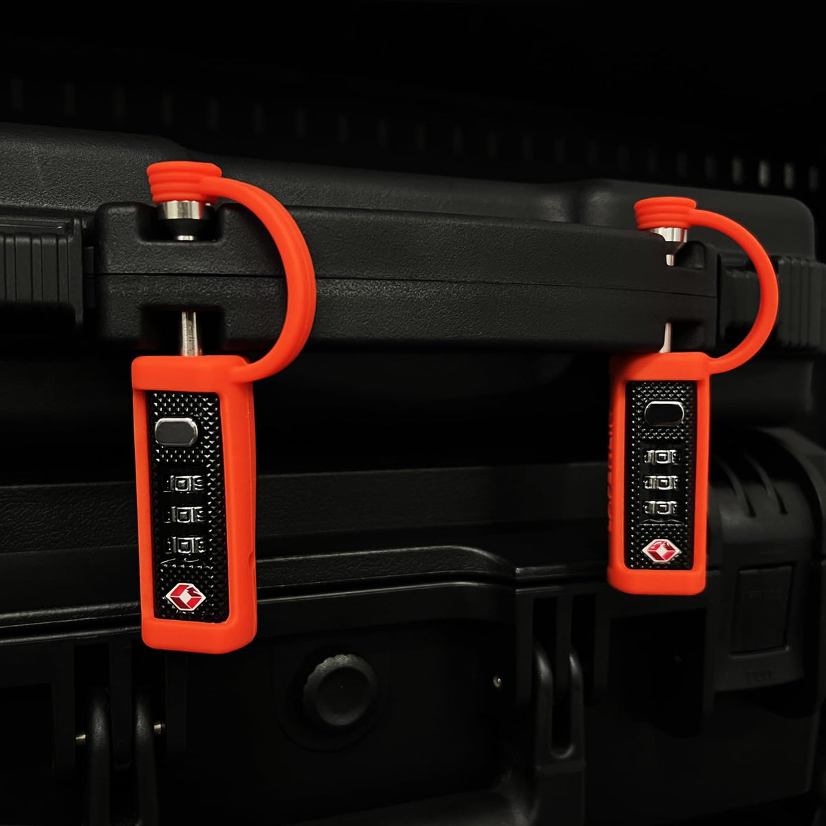 Orange 4-Pack 3-Dial Combo Lock B323192