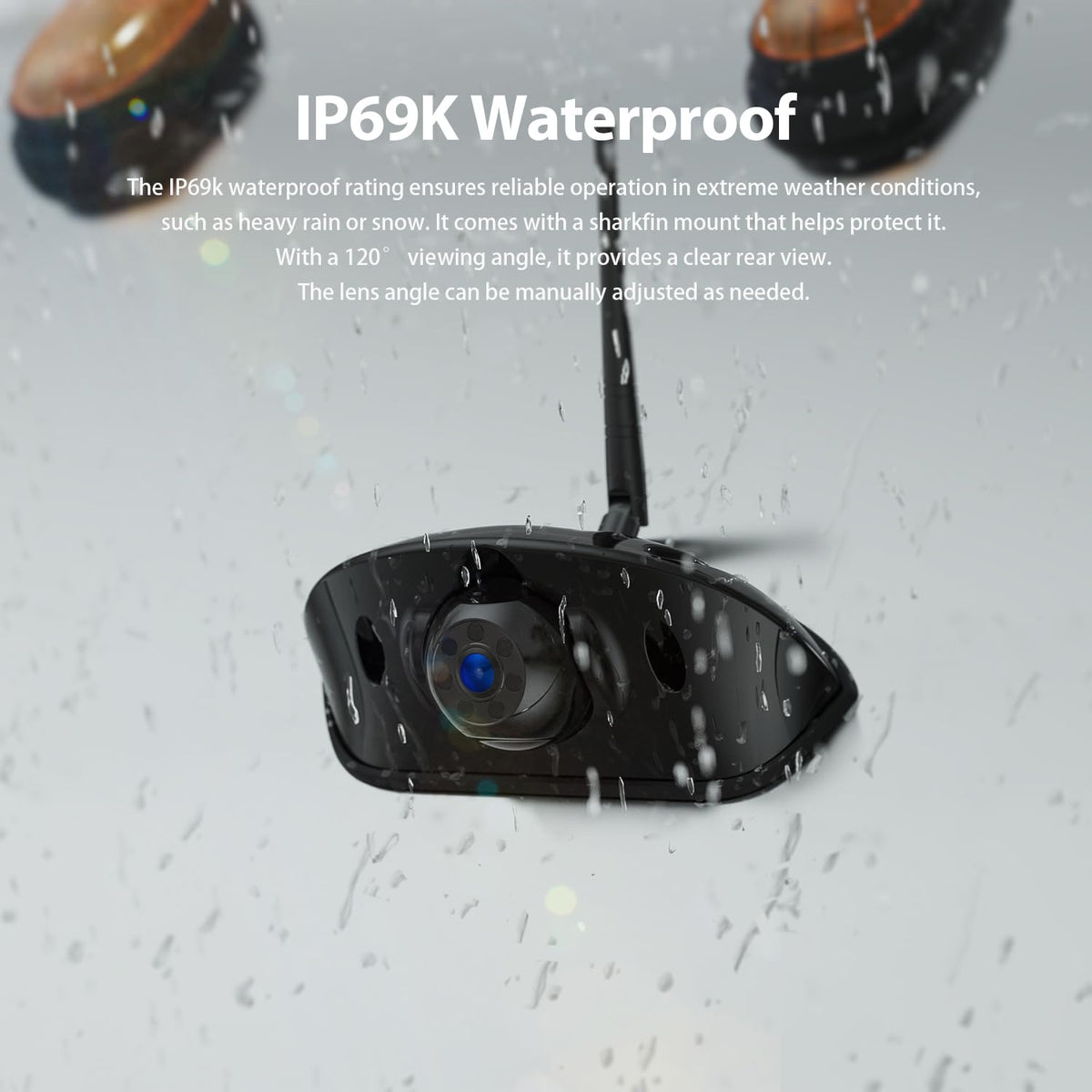 1080P 7" Wireless RV Backup Camera System with DVR Monitor O112349