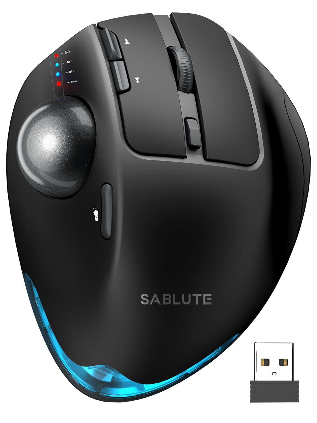 Ergonomic Wireless Trackball Mouse N9309
