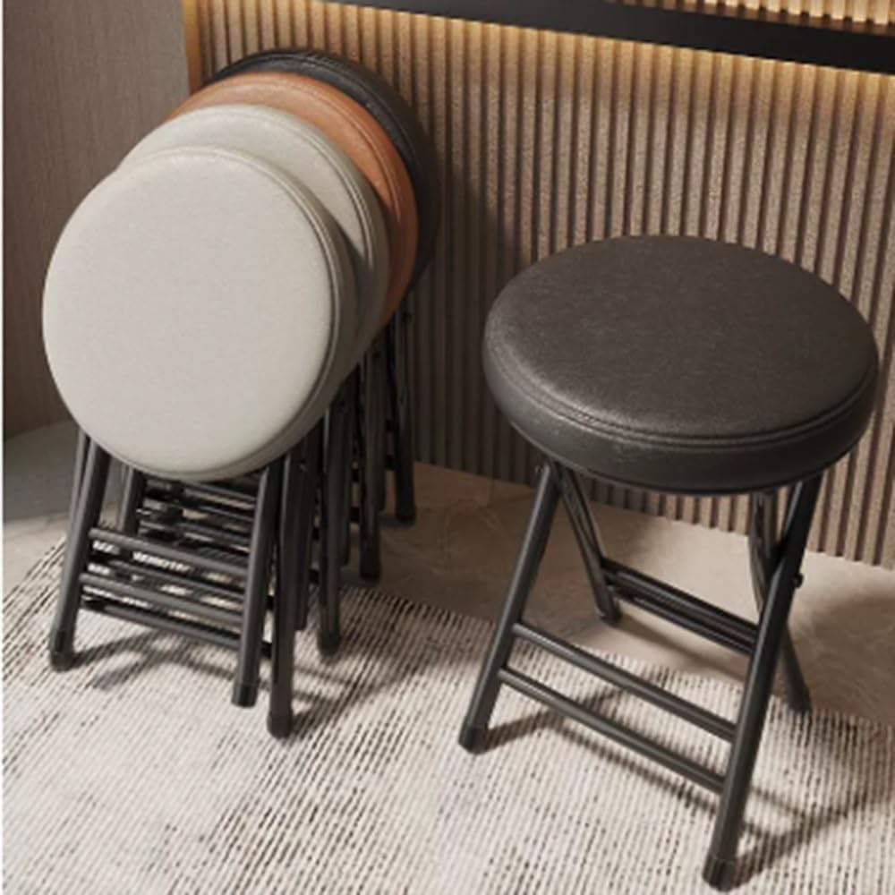 Round Padded Folding Stool Q8494