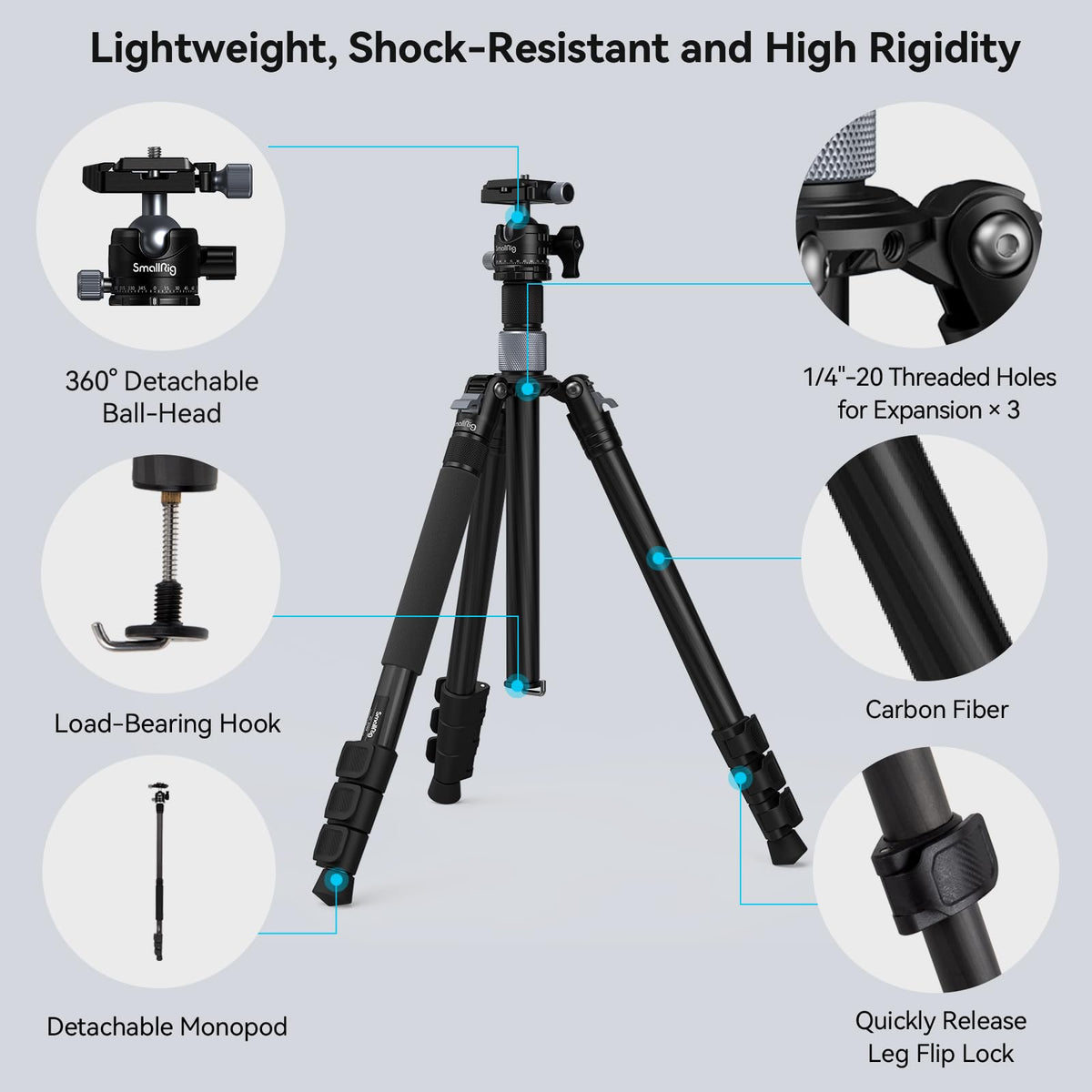 Carbon Fiber Camera Ball Head Tripod R677309