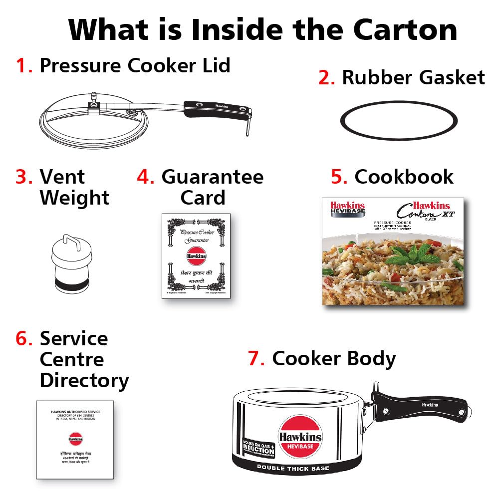 2 Litre Aluminium Pressure Cooker O24626