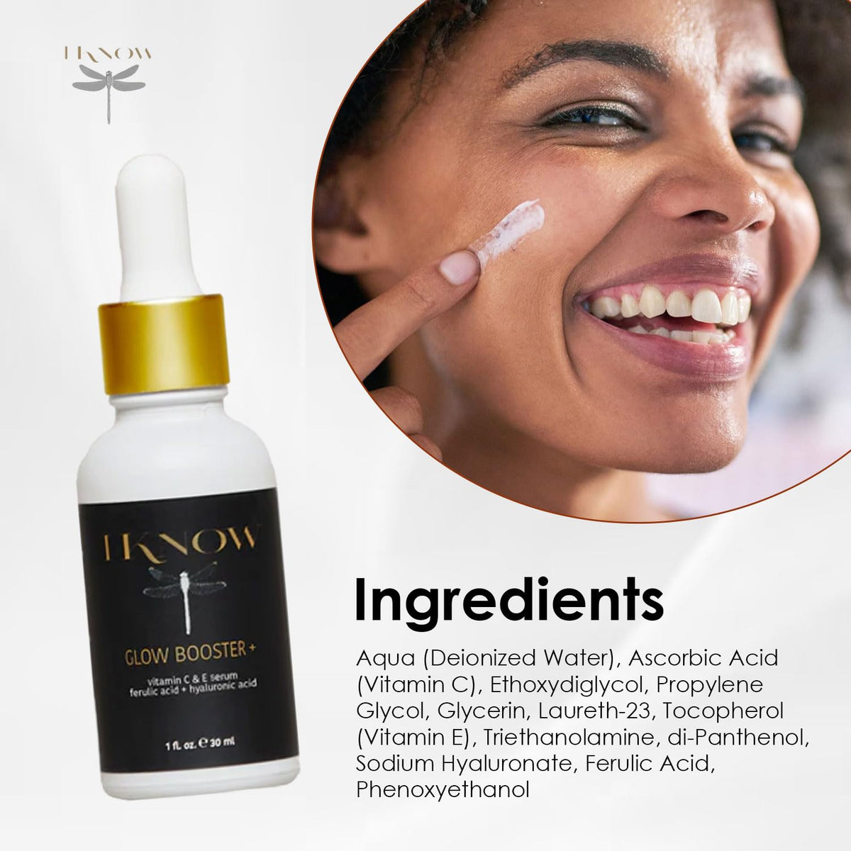 Vitamin C and E Hyaluronic Acid Facial Serum 1 oz T7864