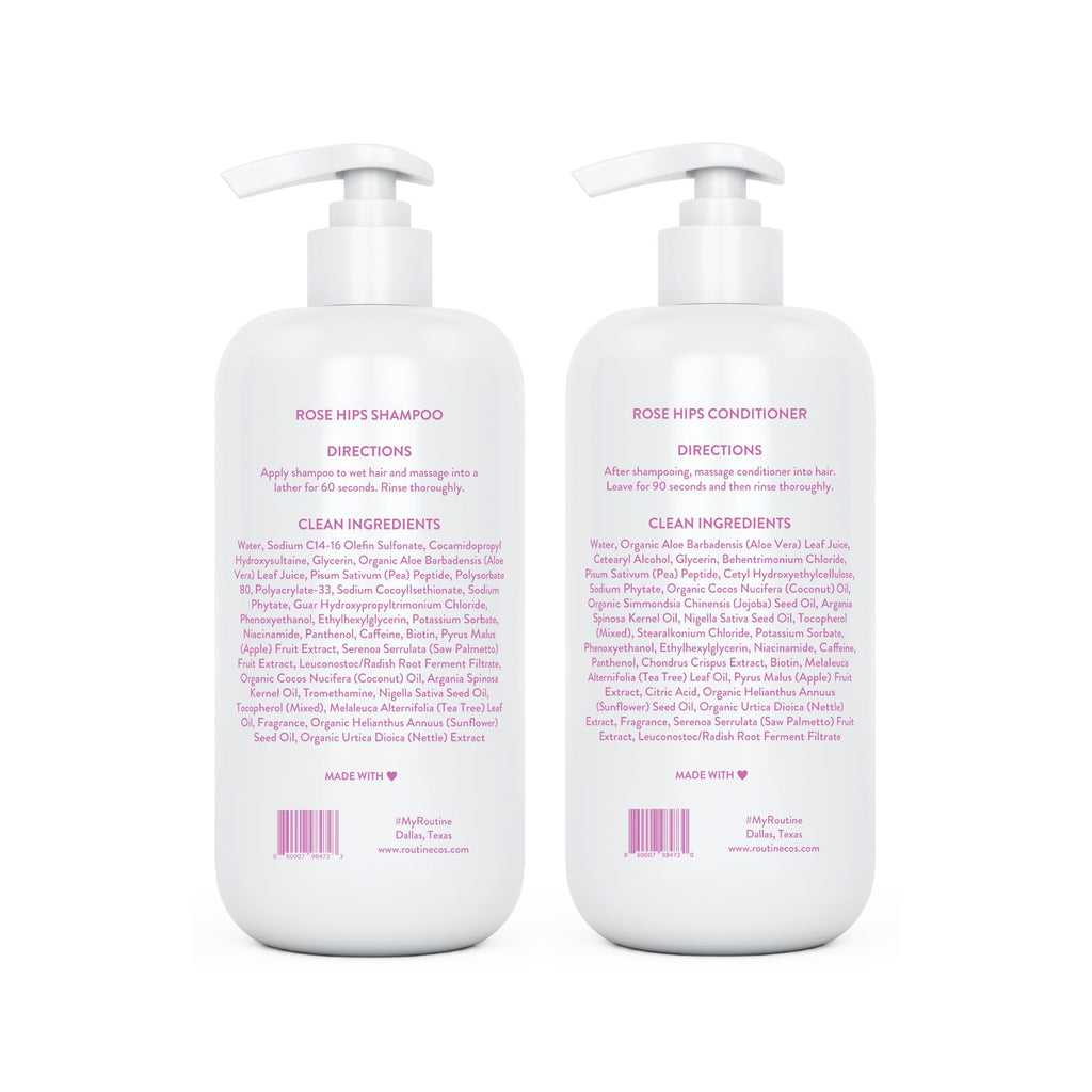 Biotin Color Safe Sulfate-Free Shampoo and Conditioner Set and Hair Serum R3960