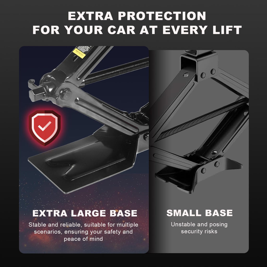 3 Ton Scissor Car Jack with Lug Wrench M983